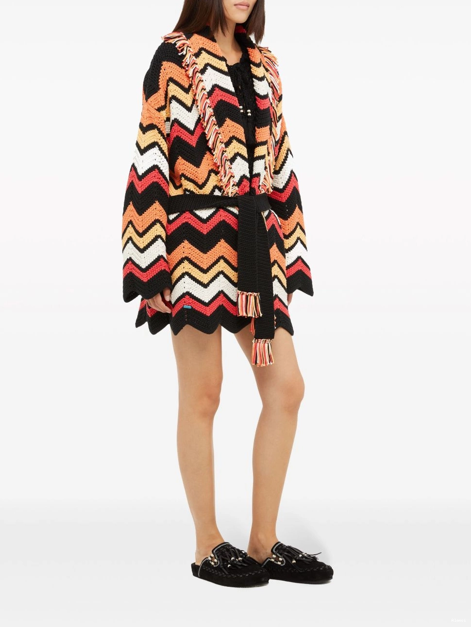Cheap knit Women Kaleidoscopic Alanui cardigan chevron 0412